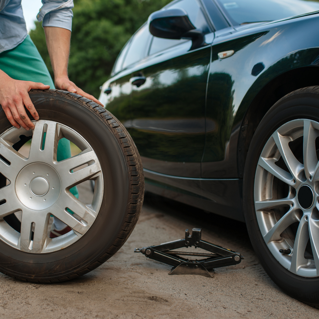 Car tyre puncture repair